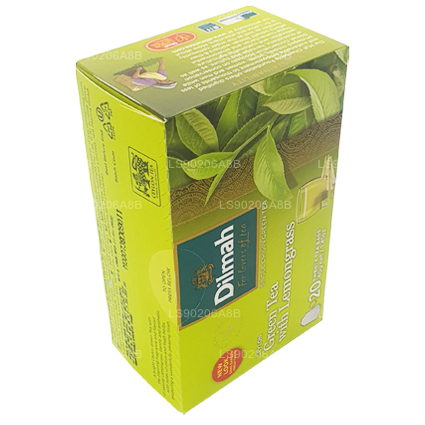 Dilmah Czysta Ceylon Zielona Herbata z Trawą Lemongrass Herbata (40g) 20 torebek