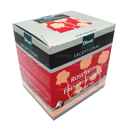 Dilmah Wyjątkowa Róża z Francuską Wanilią (40g) 20 torebek