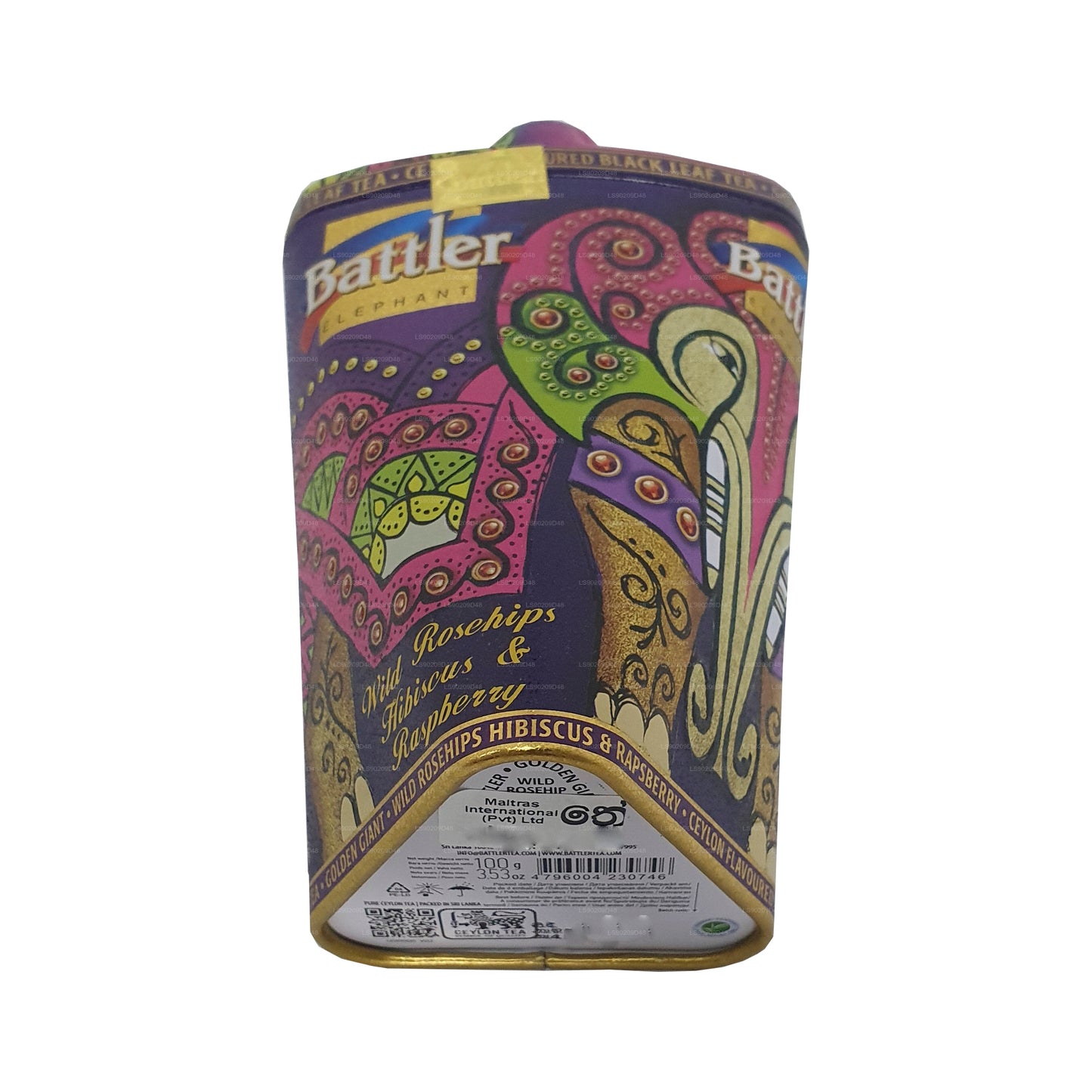 Battler Golden Giant Dzika Dzika Dzika róża, Hibiskus i Malina (100g) Caddy