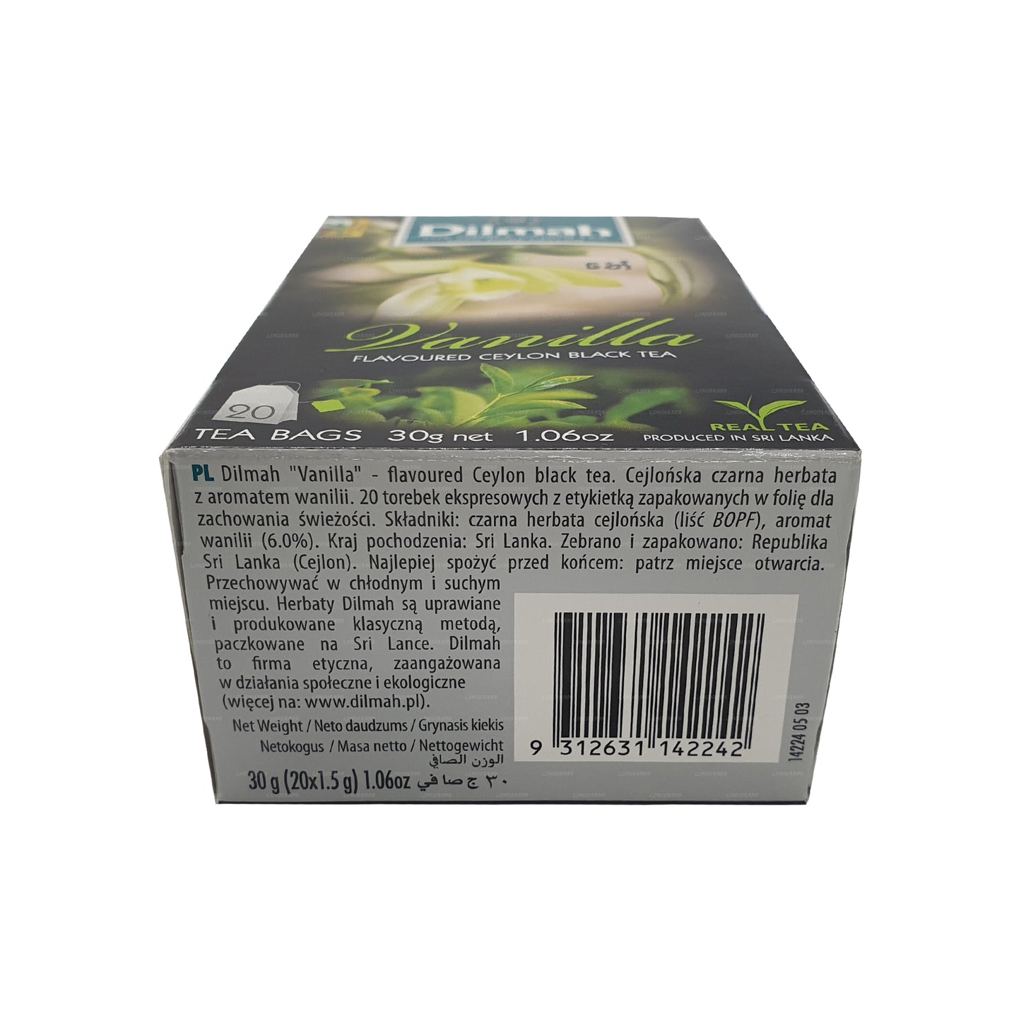 Dilmah Herbata o smaku waniliowym (40g) 20 torebek