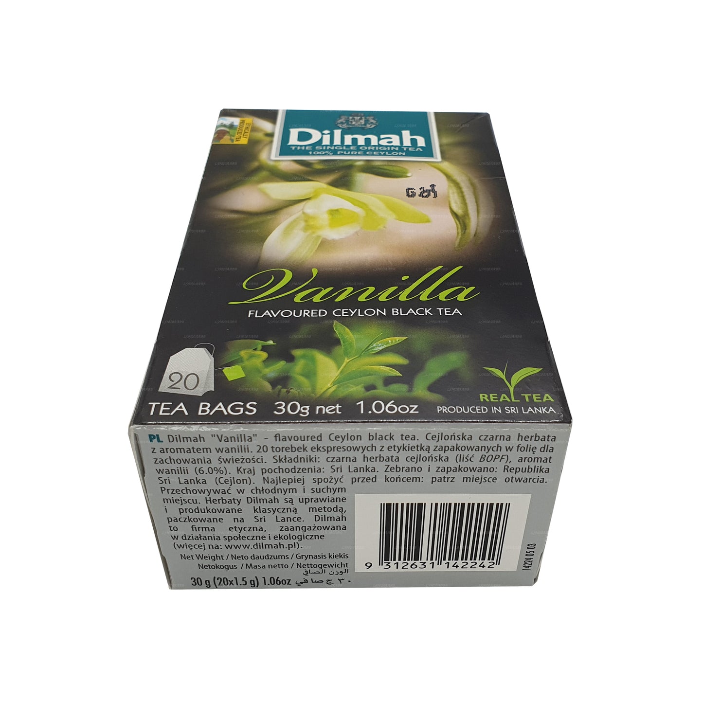 Dilmah Herbata o smaku waniliowym (40g) 20 torebek