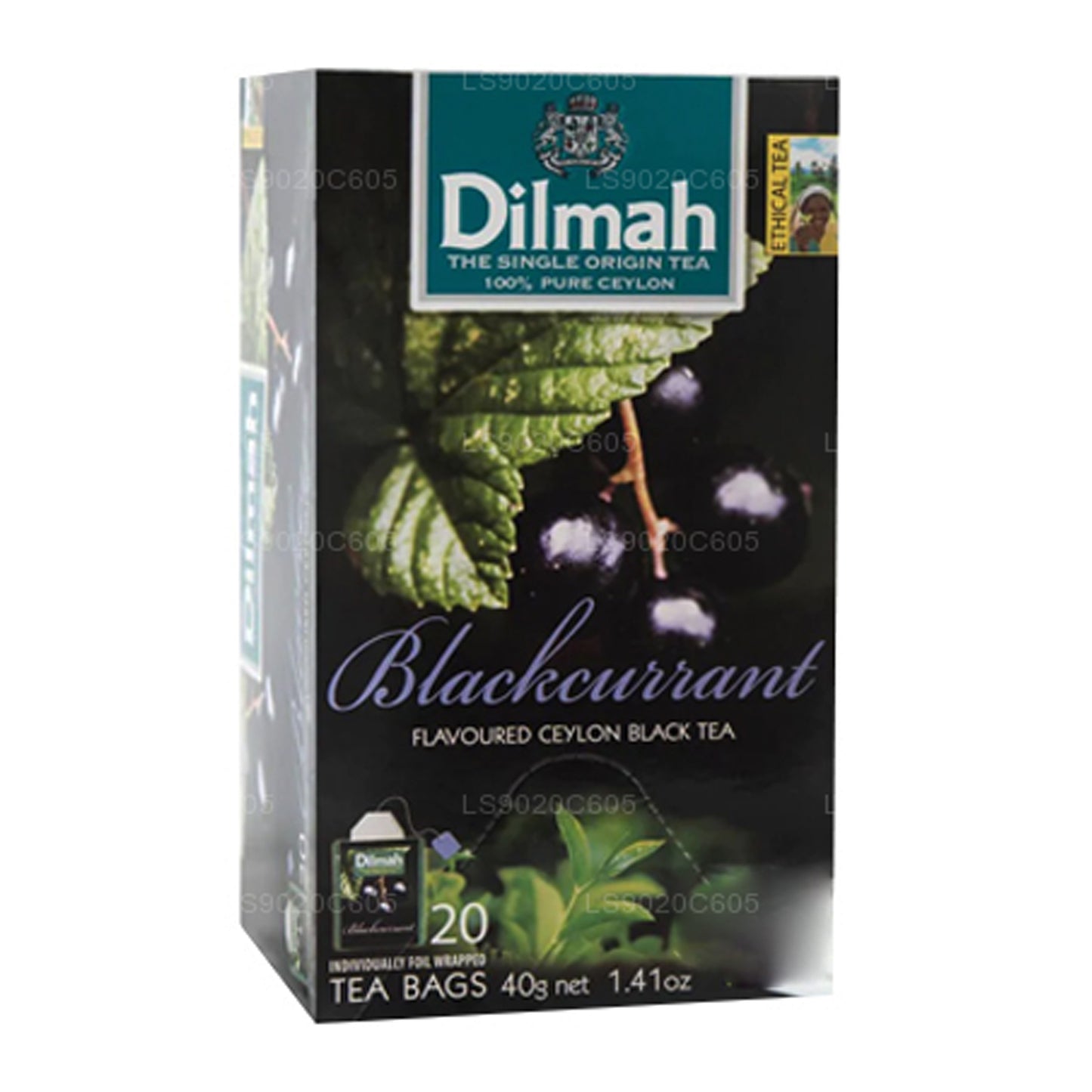 Dilmah Herbata o smaku czarnej porzeczki (40g) 20 torebek
