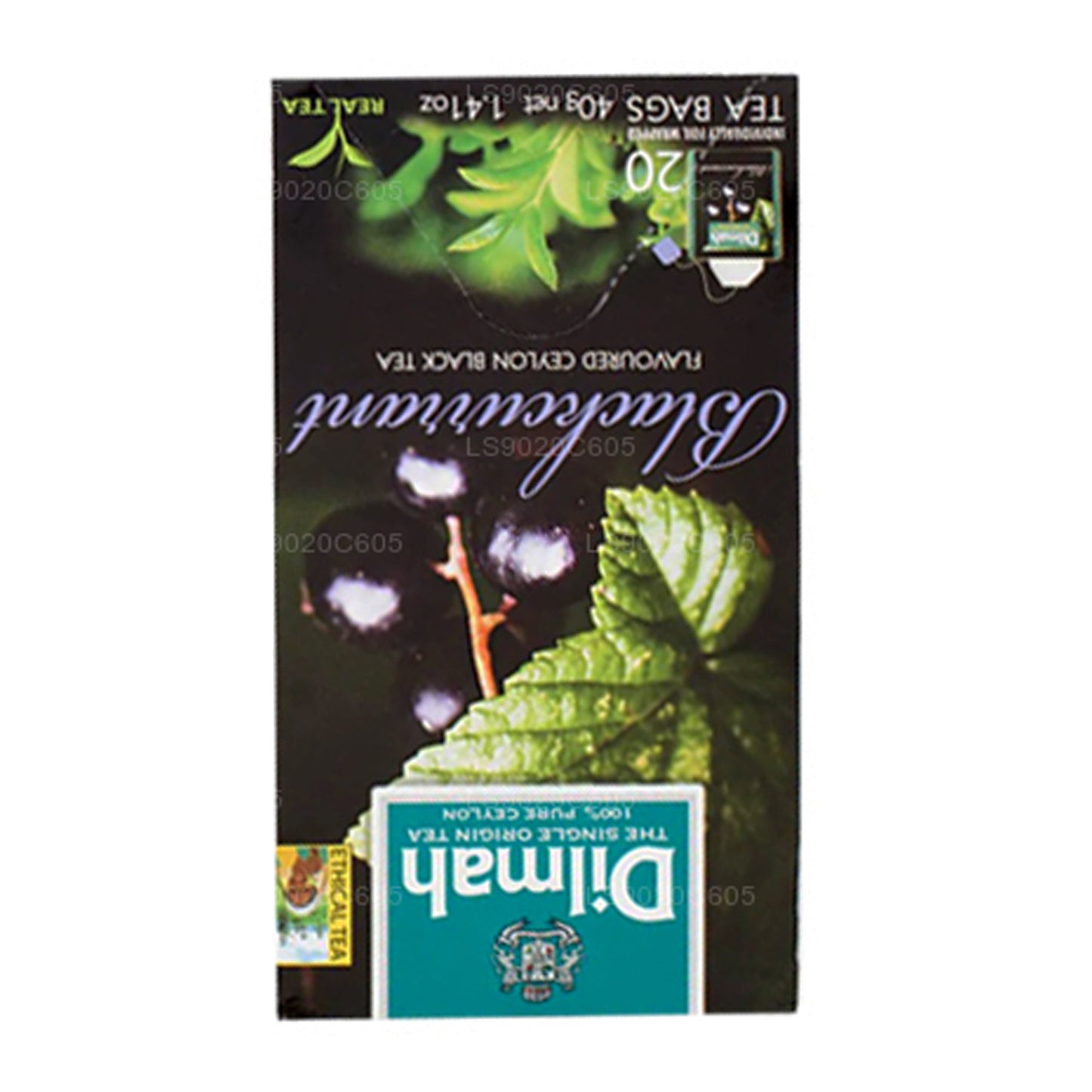 Dilmah Herbata o smaku czarnej porzeczki (40g) 20 torebek