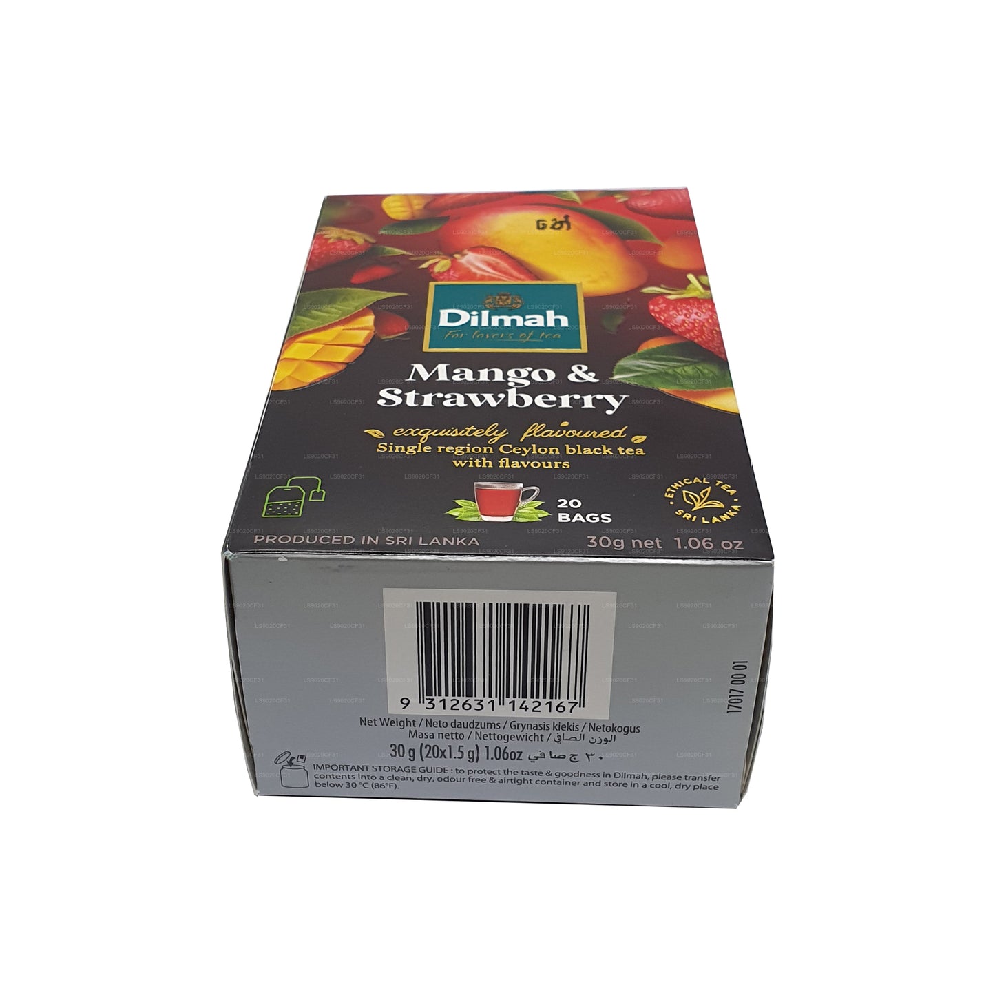 Dilmah Herbata o smaku mango i truskawek (30g) 20 torebek