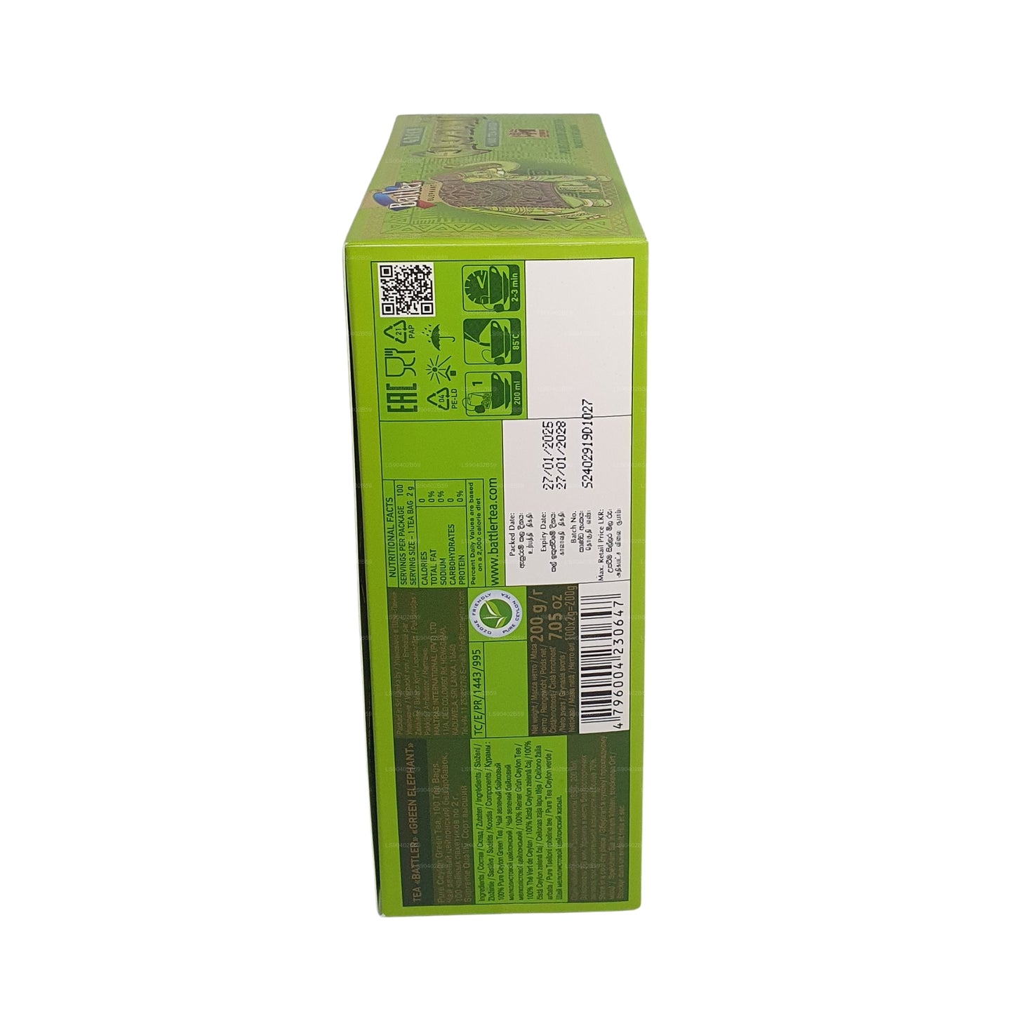 Battler Green Elephant (50g) 25 torebek herbaty