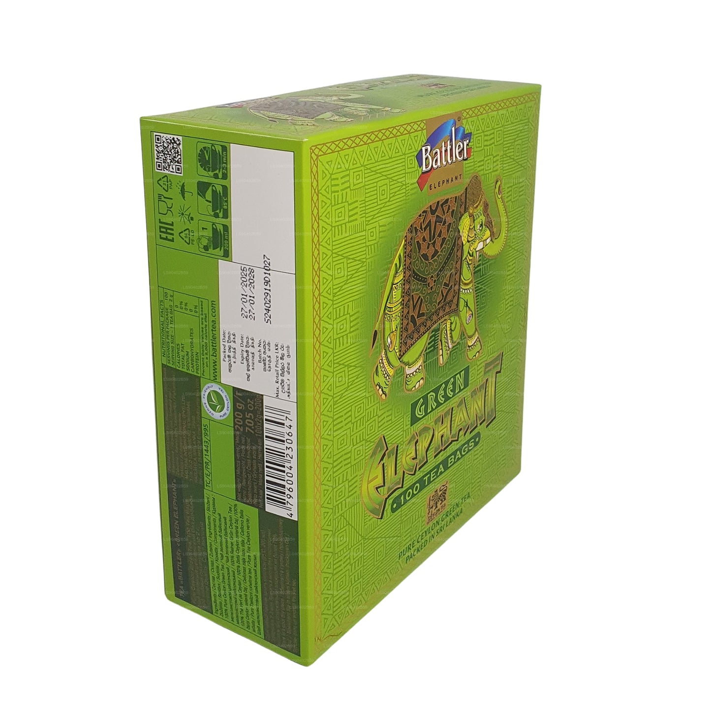 Battler Green Elephant (50g) 25 torebek herbaty