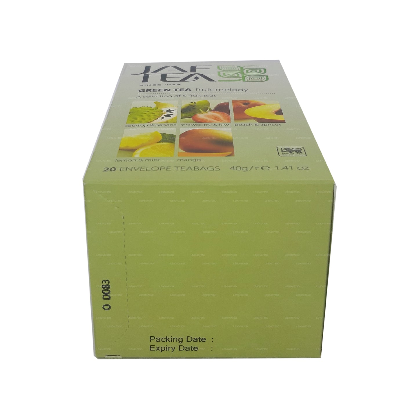 Jaf Tea Pure Green Kolekcja Zielona Herbata Owocowa Melodia (40g) 20 torebek herbaty
