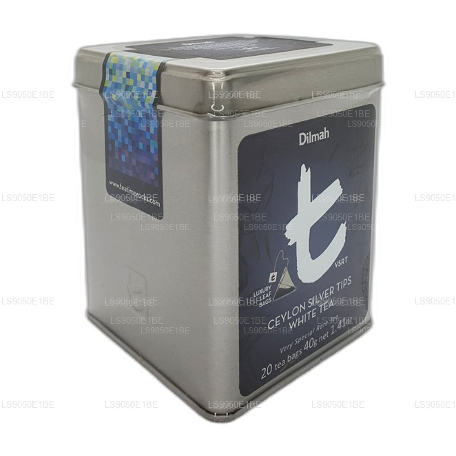 Dilmah T-series VSRT Ceylon Silver Tips Biała herbata Tin Caddy (40g) Luźny Liść