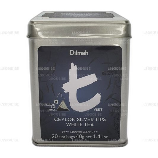 Dilmah T-series VSRT Ceylon Silver Tips Biała herbata Tin Caddy (40g) Luźny Liść