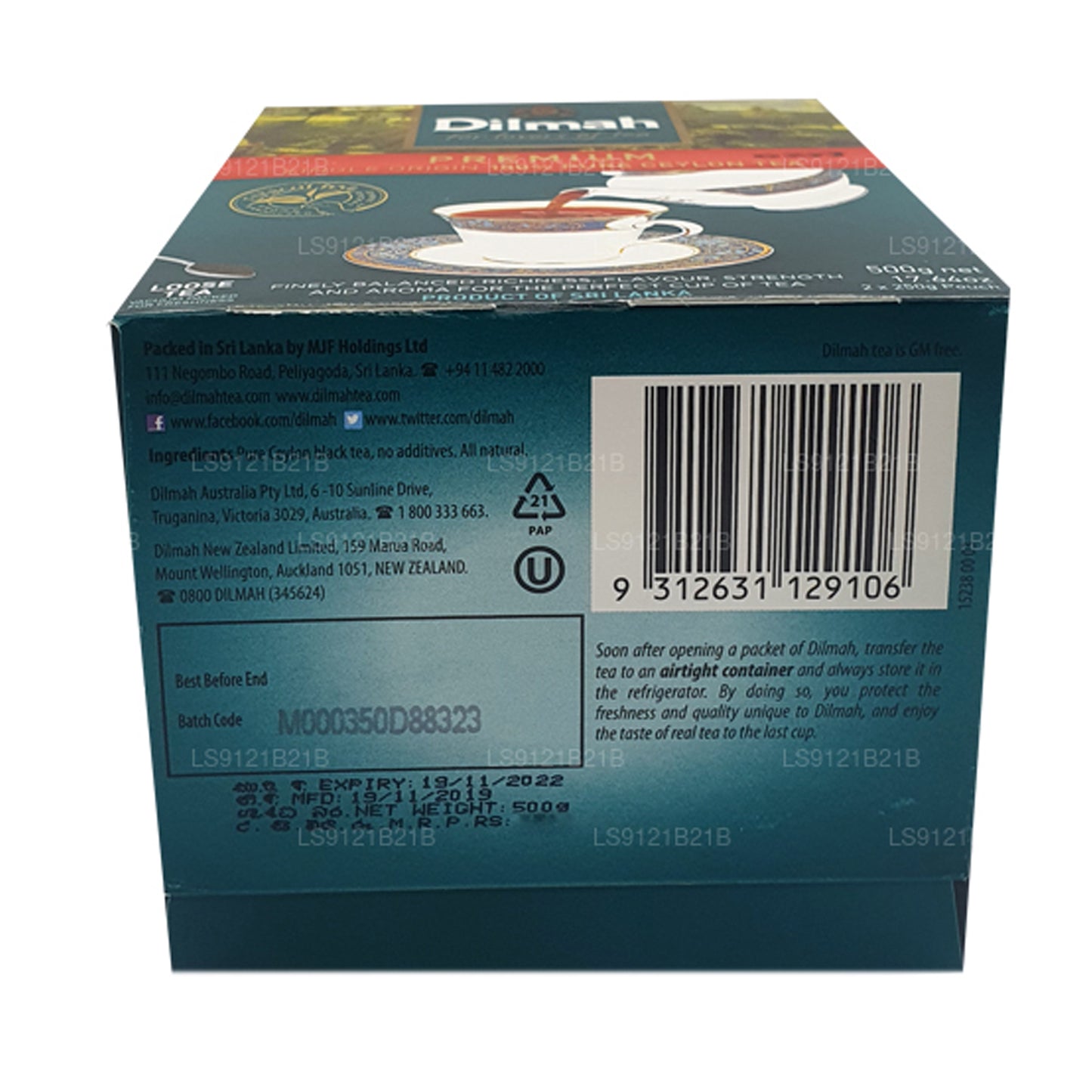 Dilmah Premium Ceylon Herbata Luźna Liściasta (125g)