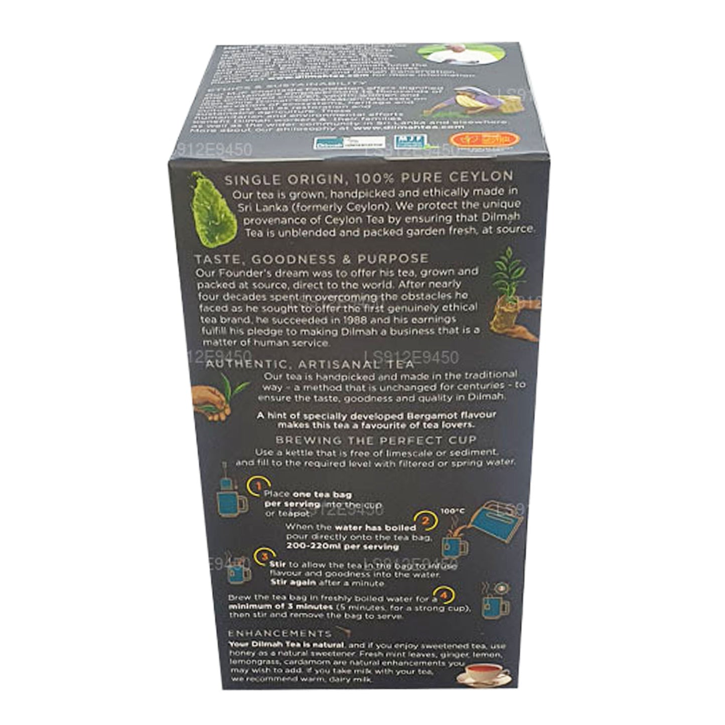 Dilmah Earl Grey Tea (100g) 50 torebek