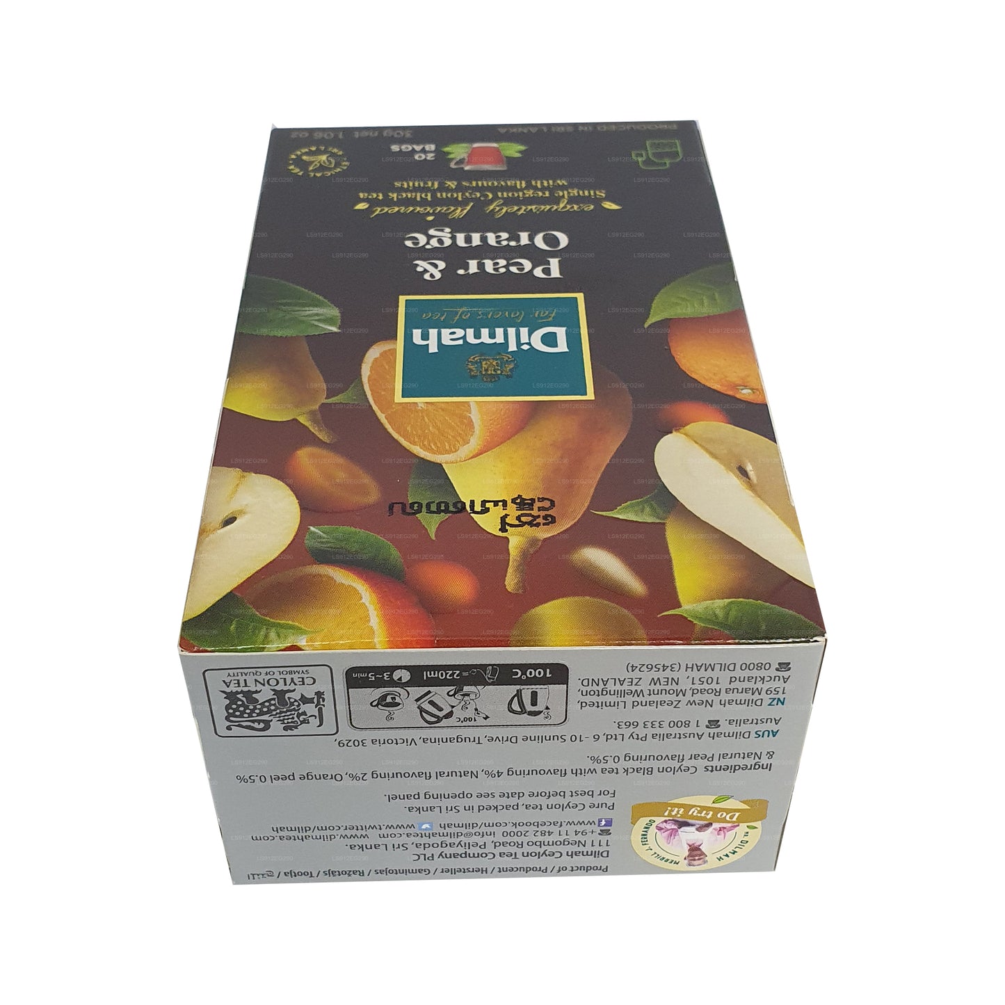 Dilmah Gruszka i Pomarańcza Ceylon Czarna Herbata (30g) 20 torebek