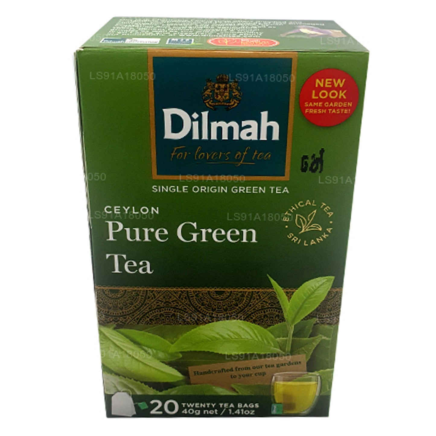 Dilmah Pure Ceylon Zielona Herbata (40g) 20 torebek