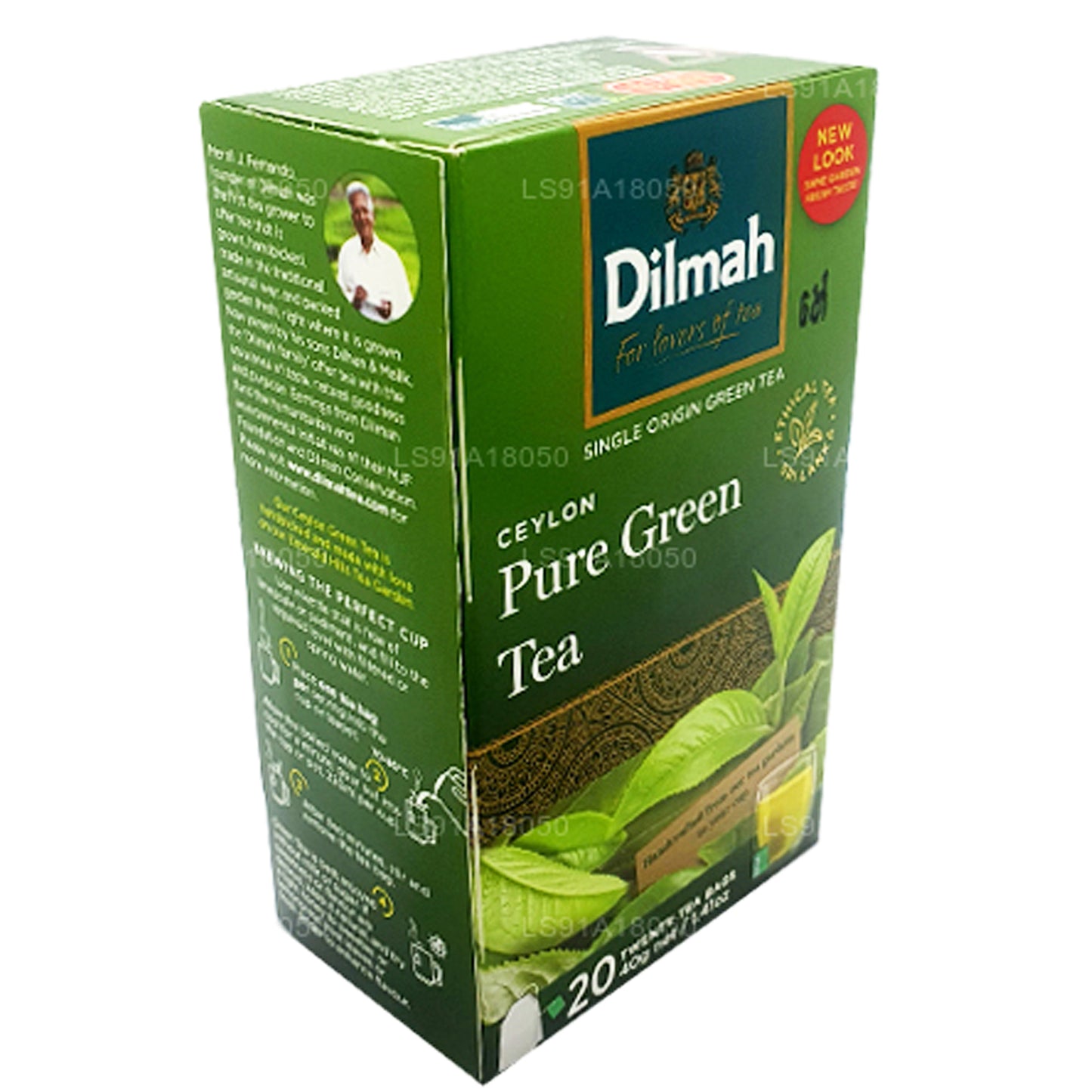 Dilmah Pure Ceylon Zielona Herbata (40g) 20 torebek