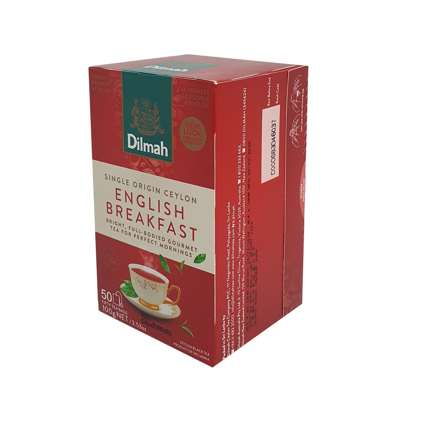 Dilmah angielska herbata śniadaniowa, 50 torebek herbaty (100g)