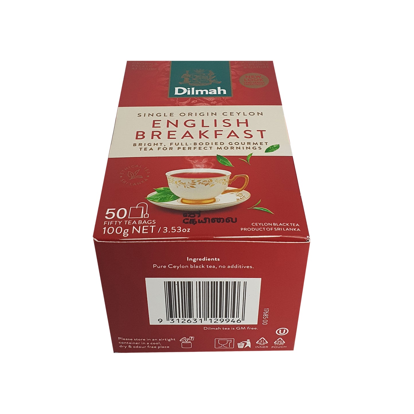 Dilmah angielska herbata śniadaniowa, 50 torebek herbaty (100g)