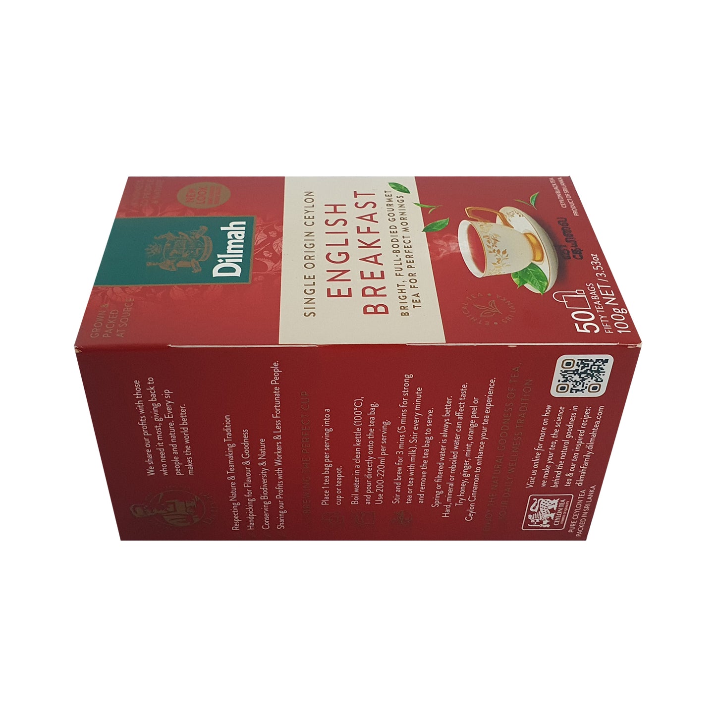 Dilmah angielska herbata śniadaniowa, 50 torebek herbaty (100g)