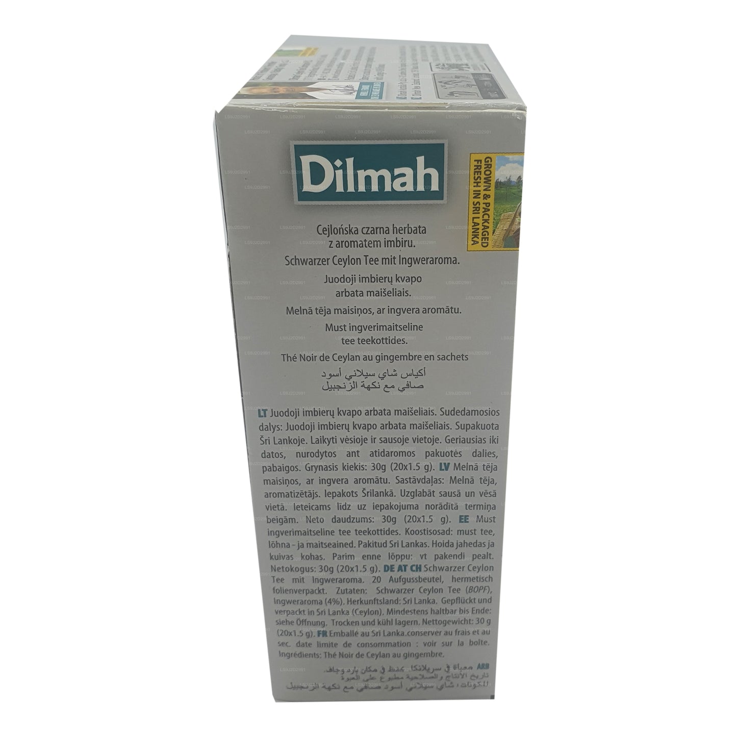 Dilmah Herbata czarna o smaku imbirowym (30g) 20 torebek