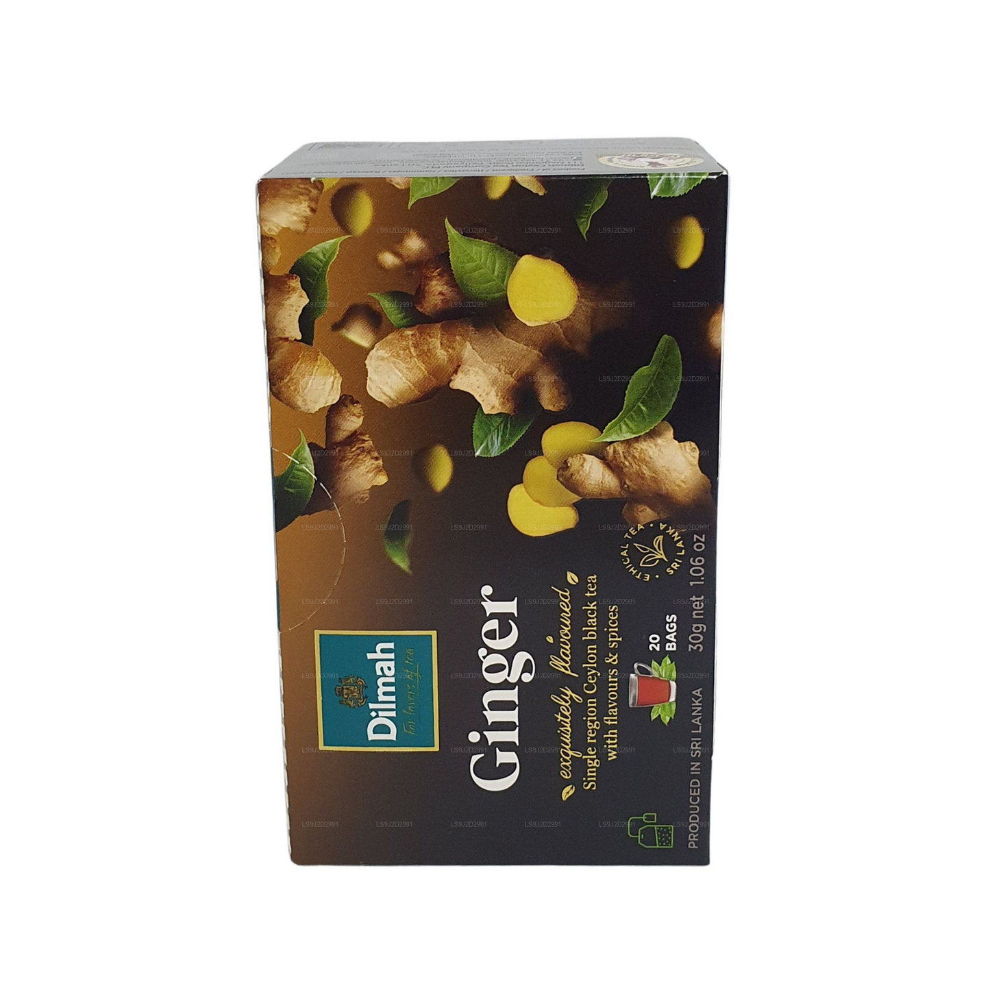 Dilmah Herbata czarna o smaku imbirowym (30g) 20 torebek
