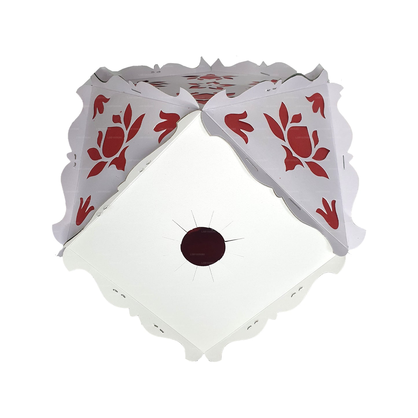 Lakpura Cardboard Vesak Lanterns (Atapattam Koodu) 3Pcs Pack