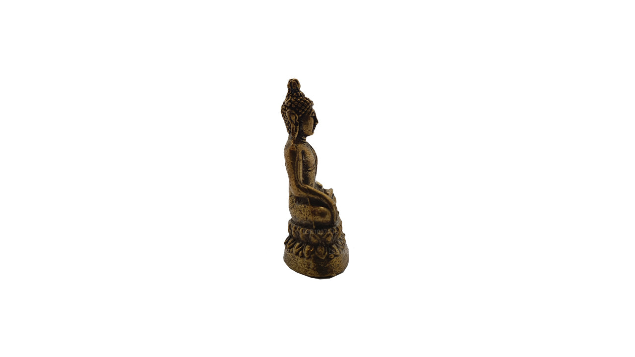 Miniature Brass Buddha Statue