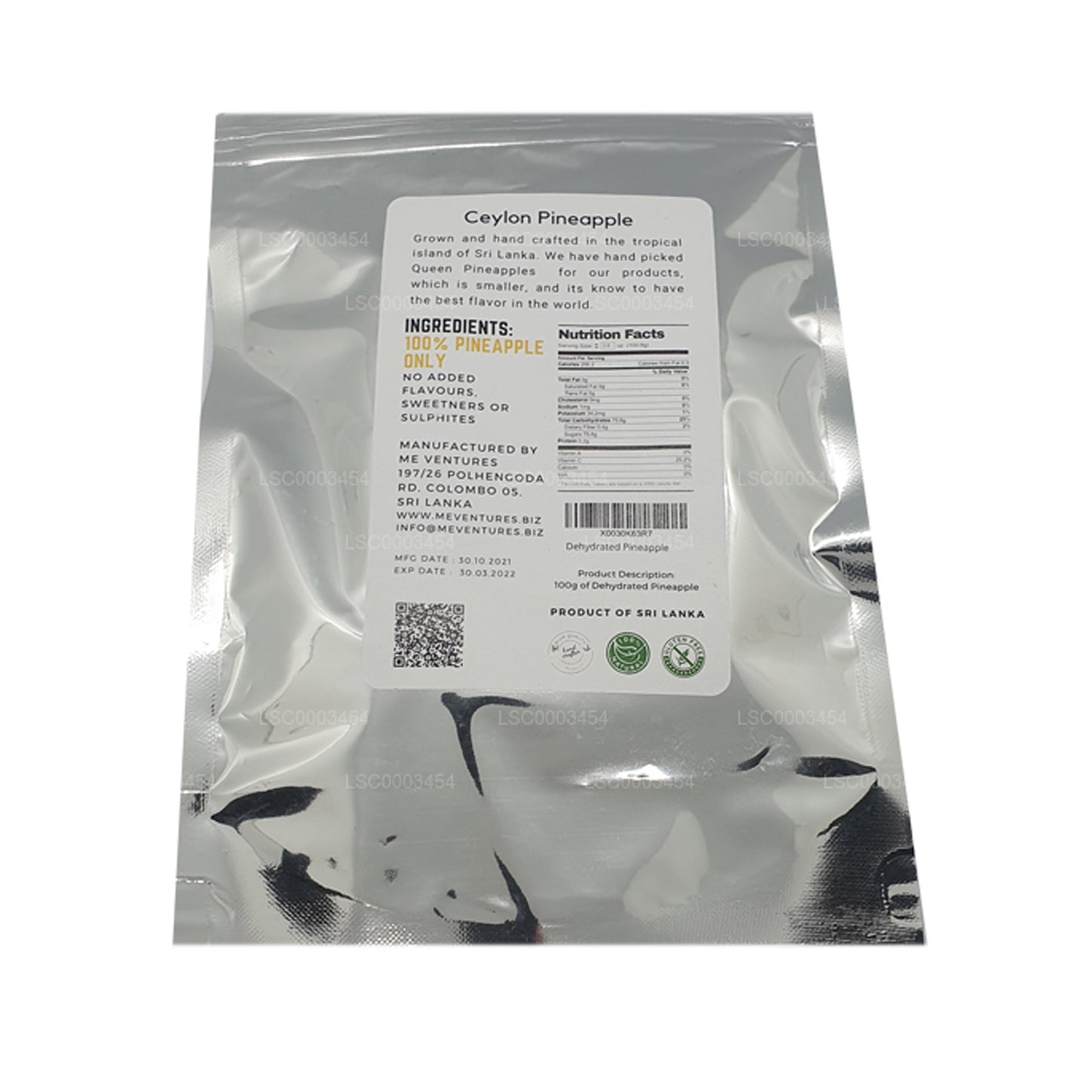 ME Odwodniony Ananas (100g)