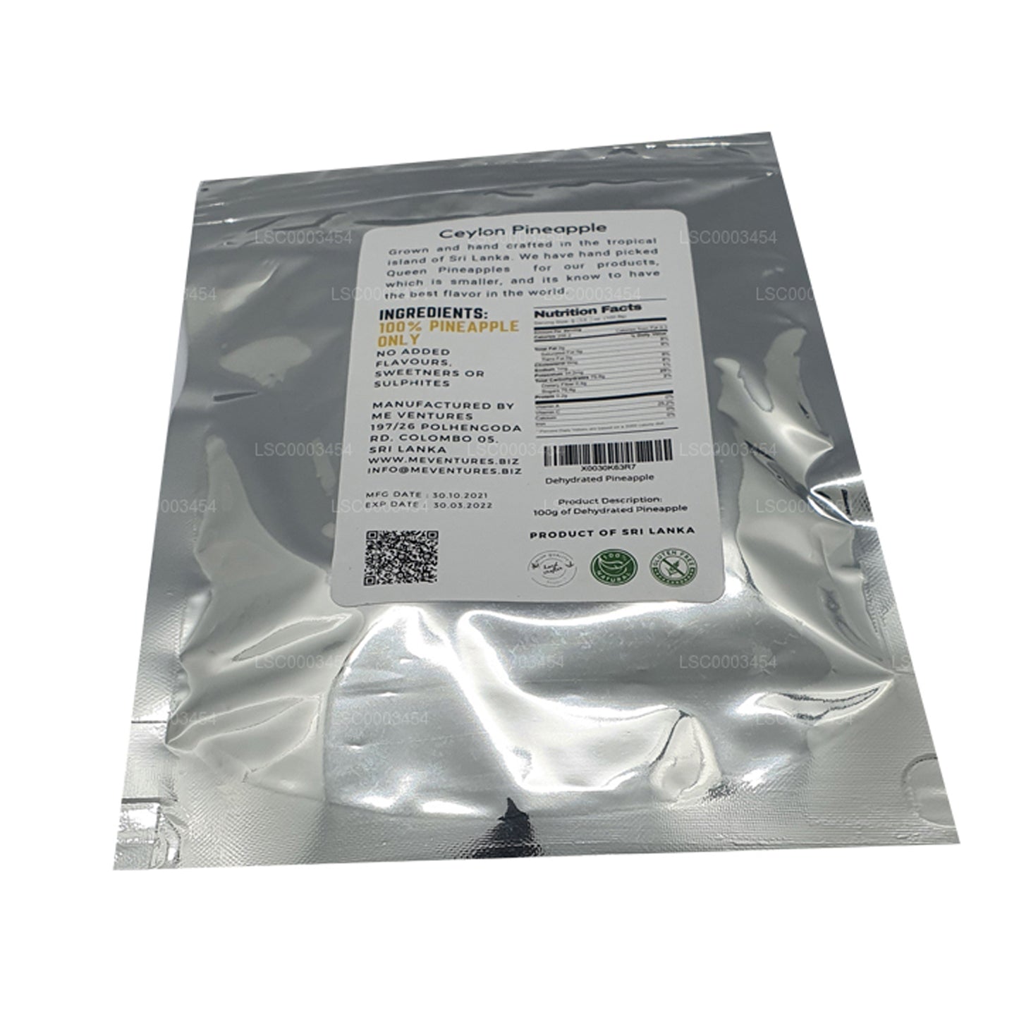 ME Odwodniony Ananas (100g)