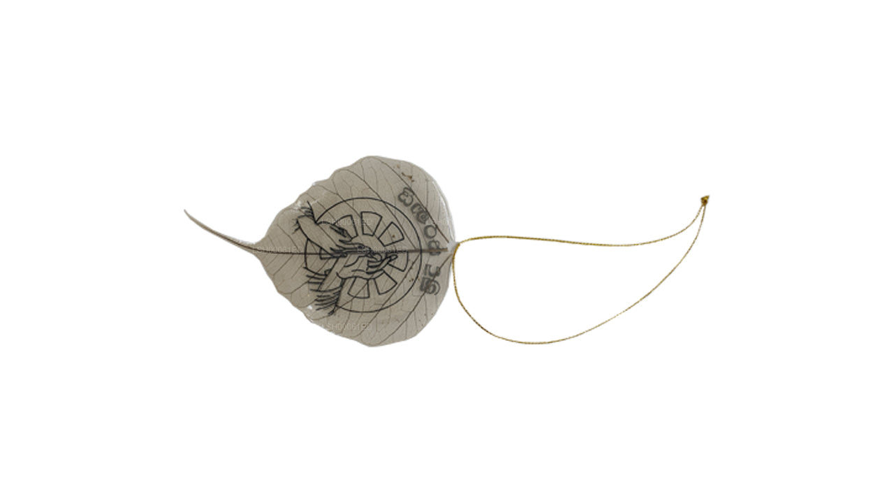 Naturalny wiszący ornament z liści Bodhi