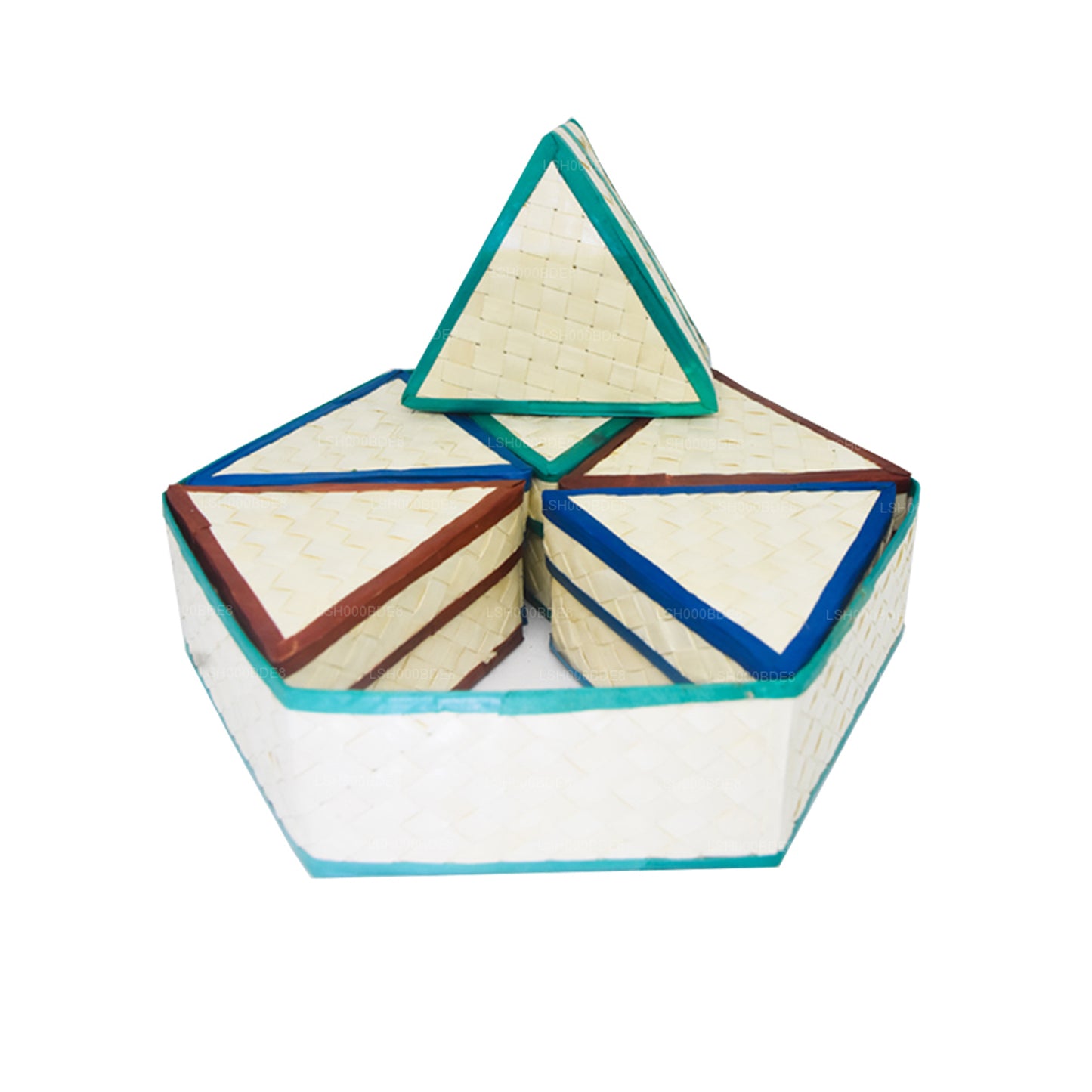 Lakpura Palmyrah Leaf Pudełko upominkowe (projekt D)