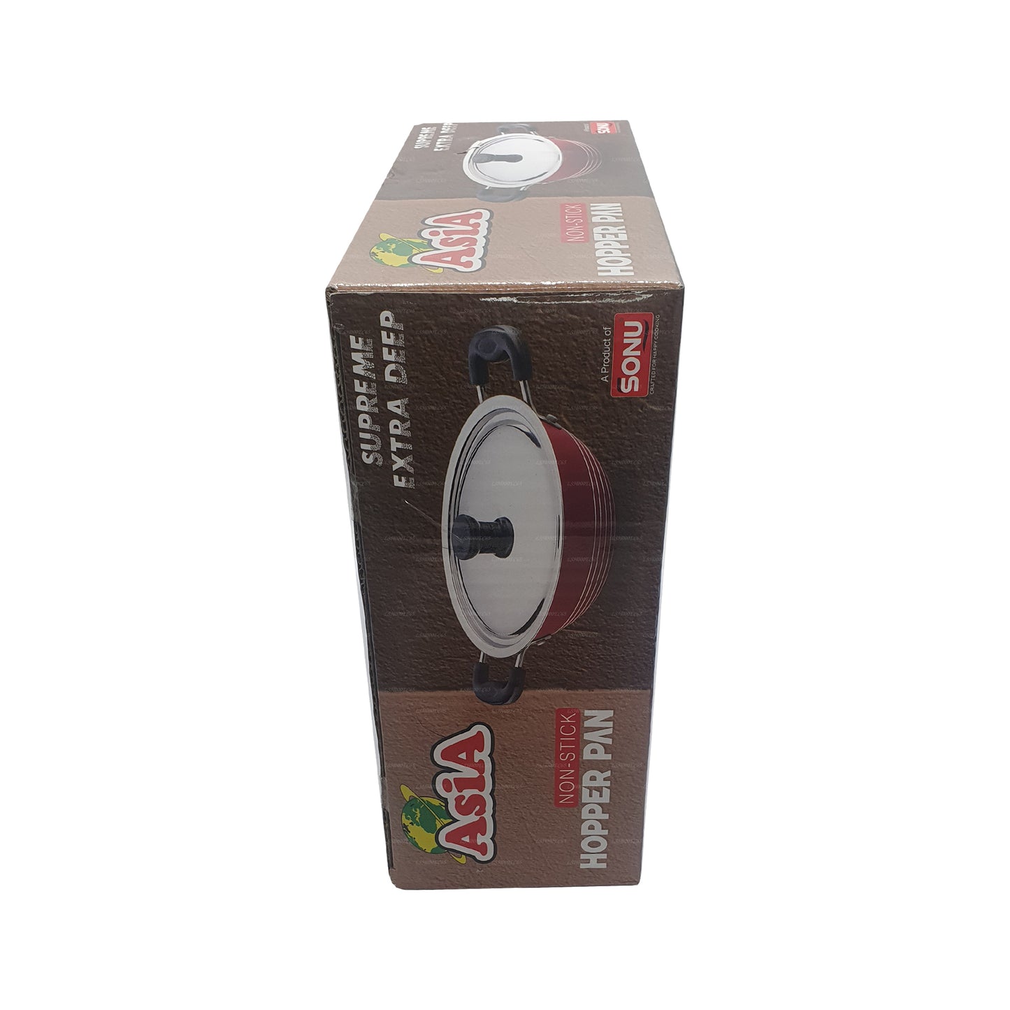 Nieprzywierająca patelnia z lejem Azji