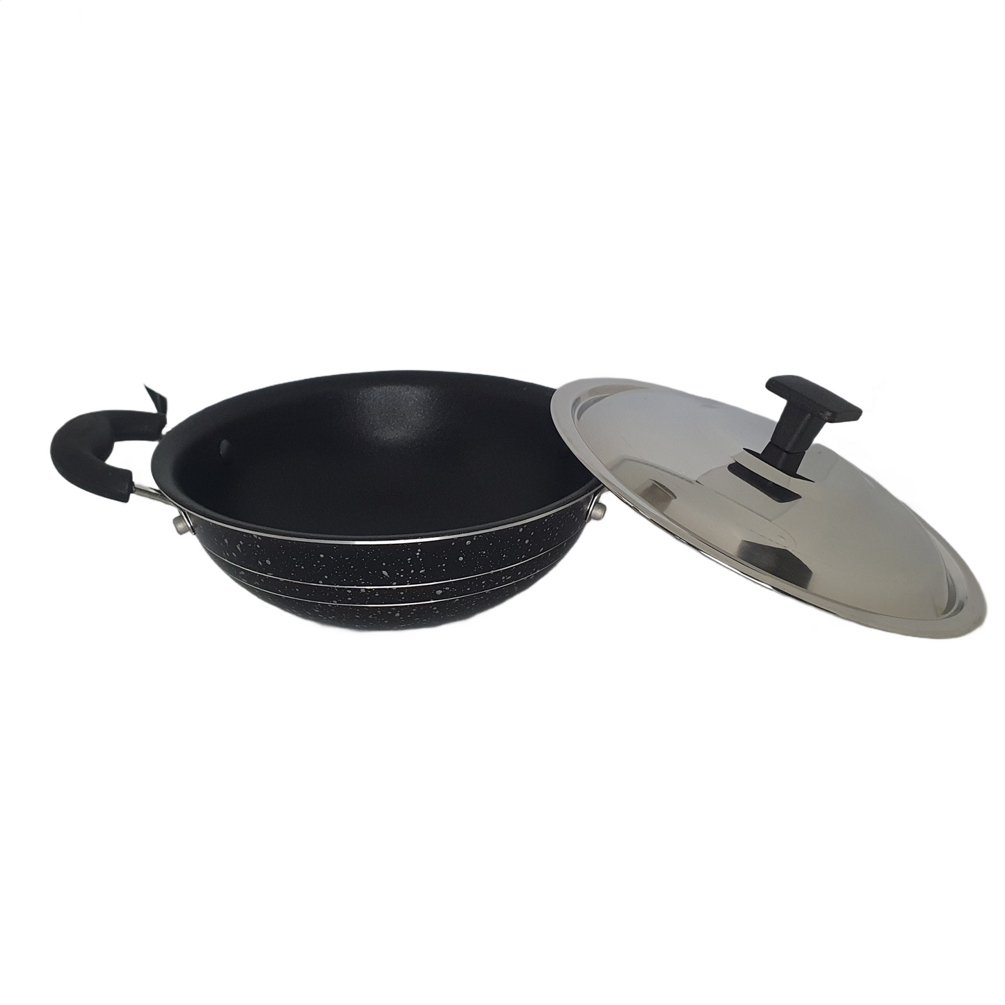 Bristo Nieprzywierająca platynowa patelnia z lejem 18 cm (7 cali)