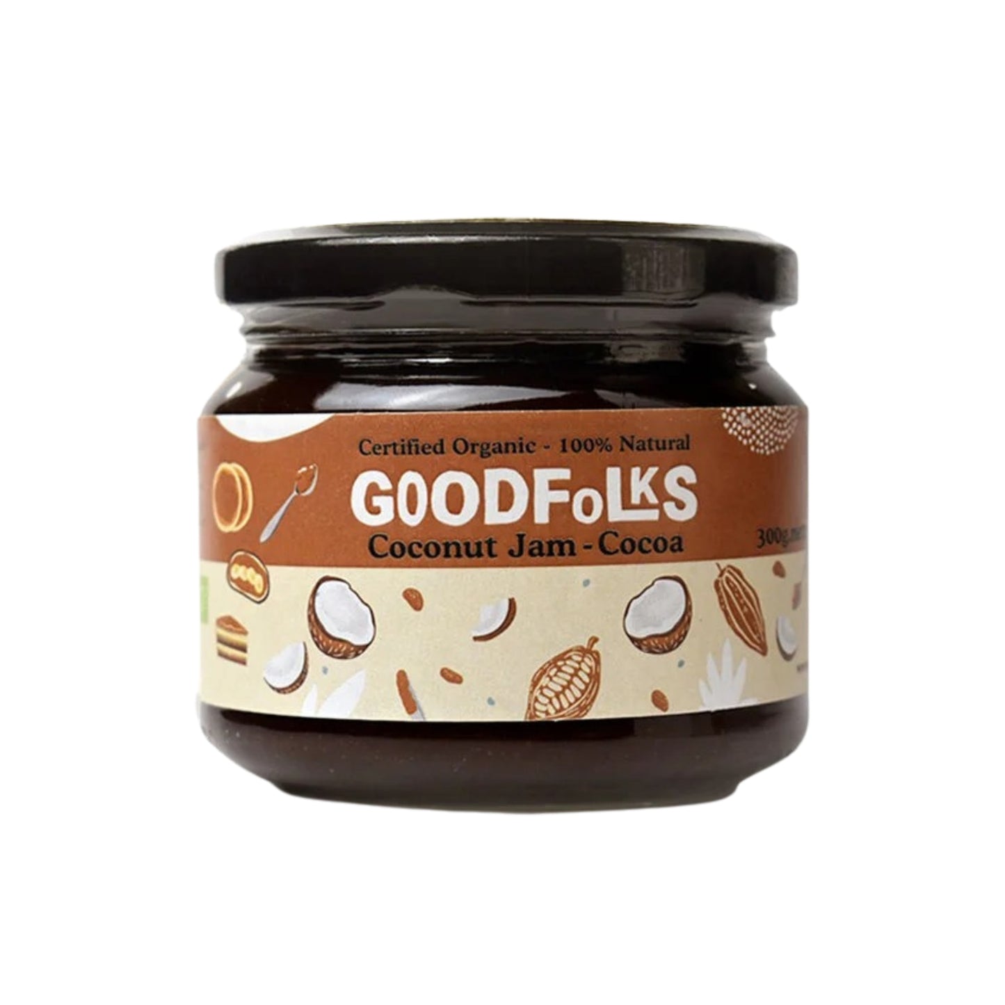 Goodfolks Dżem kokosowy z kakao (300g)
