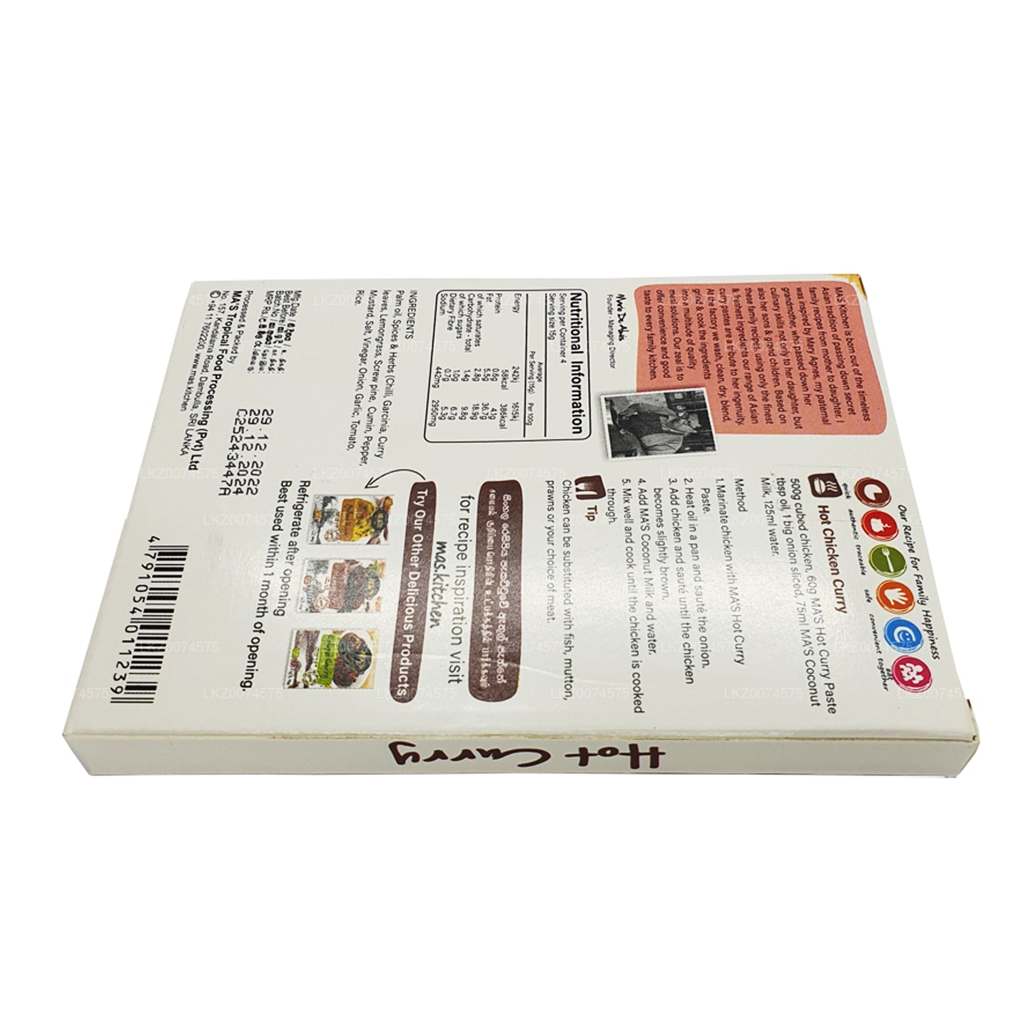 MA's Kitchen Sri Lanki Hot Curry Pasta (60g)