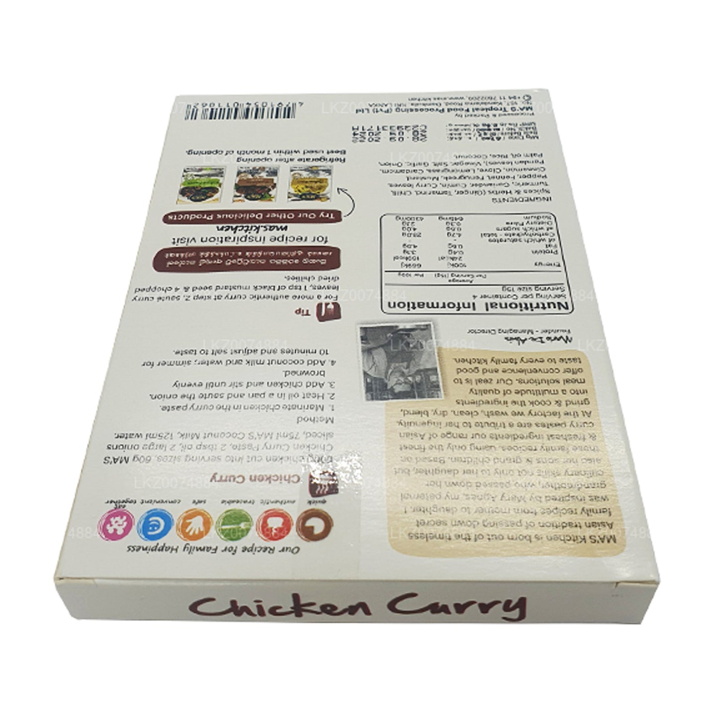 MA's Kitchen Sri Lanki Kurczak Curry Pasta (50g)