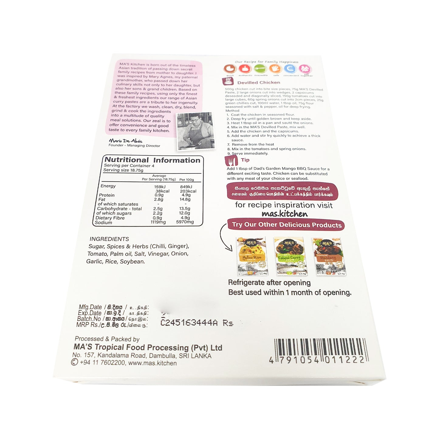 MA's Kitchen Devilled Pasta (60g)