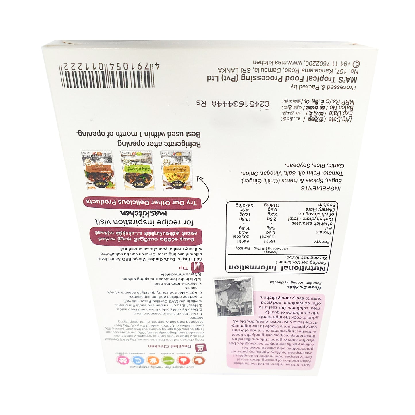 MA's Kitchen Devilled Pasta (60g)