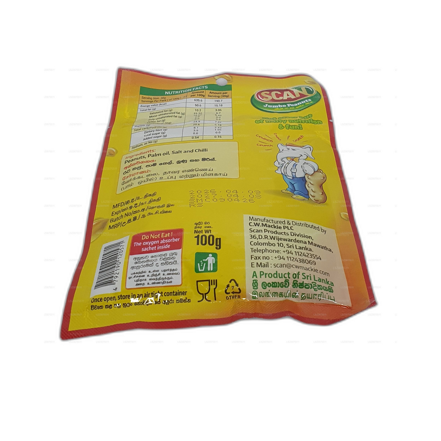 Scan Chilli Jumbo Orzeszki ziemne (100g)