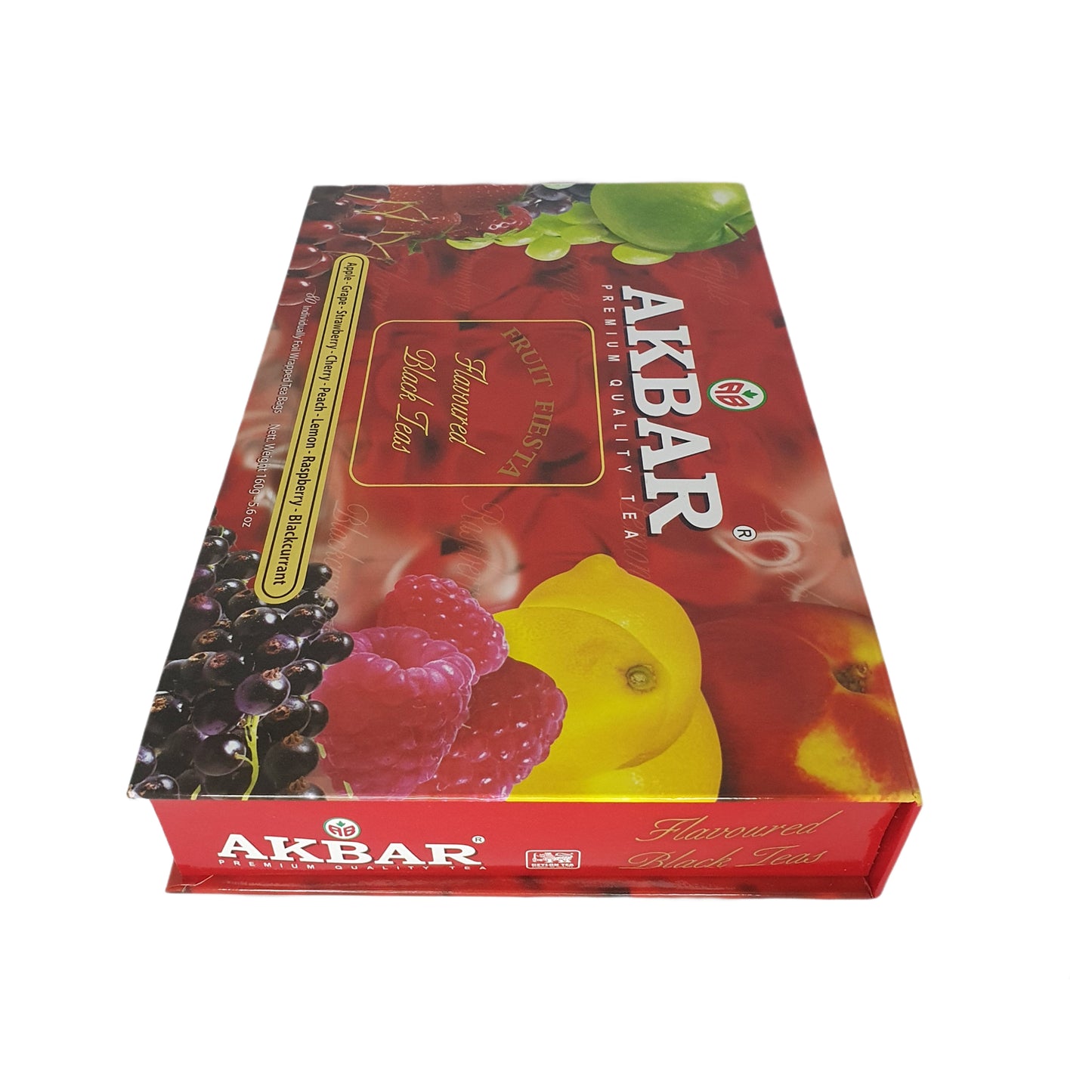 Akbar Fruit Fiesta Pudełko upominkowe z czarną herbatą o smaku 80 torebek na herbatę (160g)