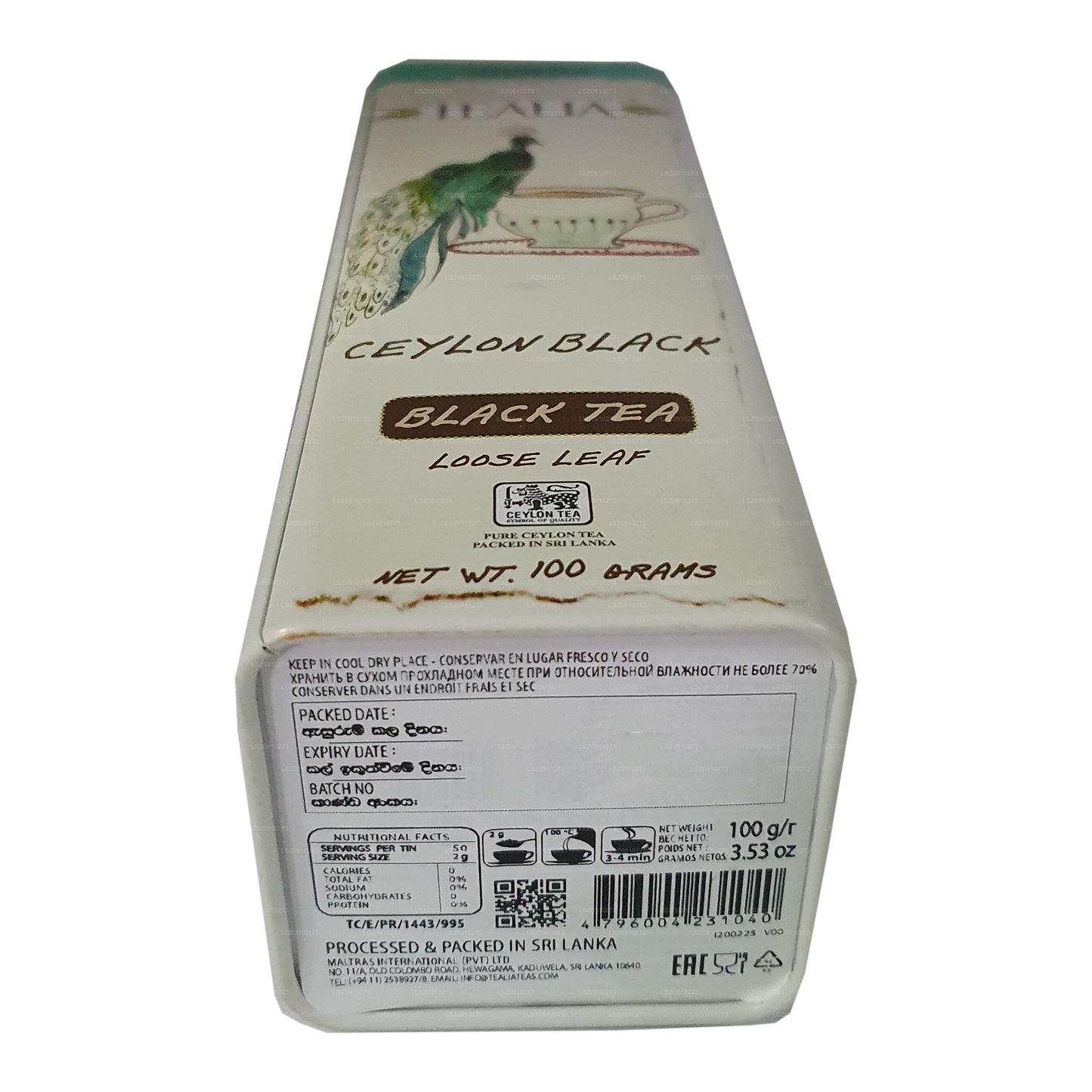 Tealia Cejlon Czarna Herbata (100g)