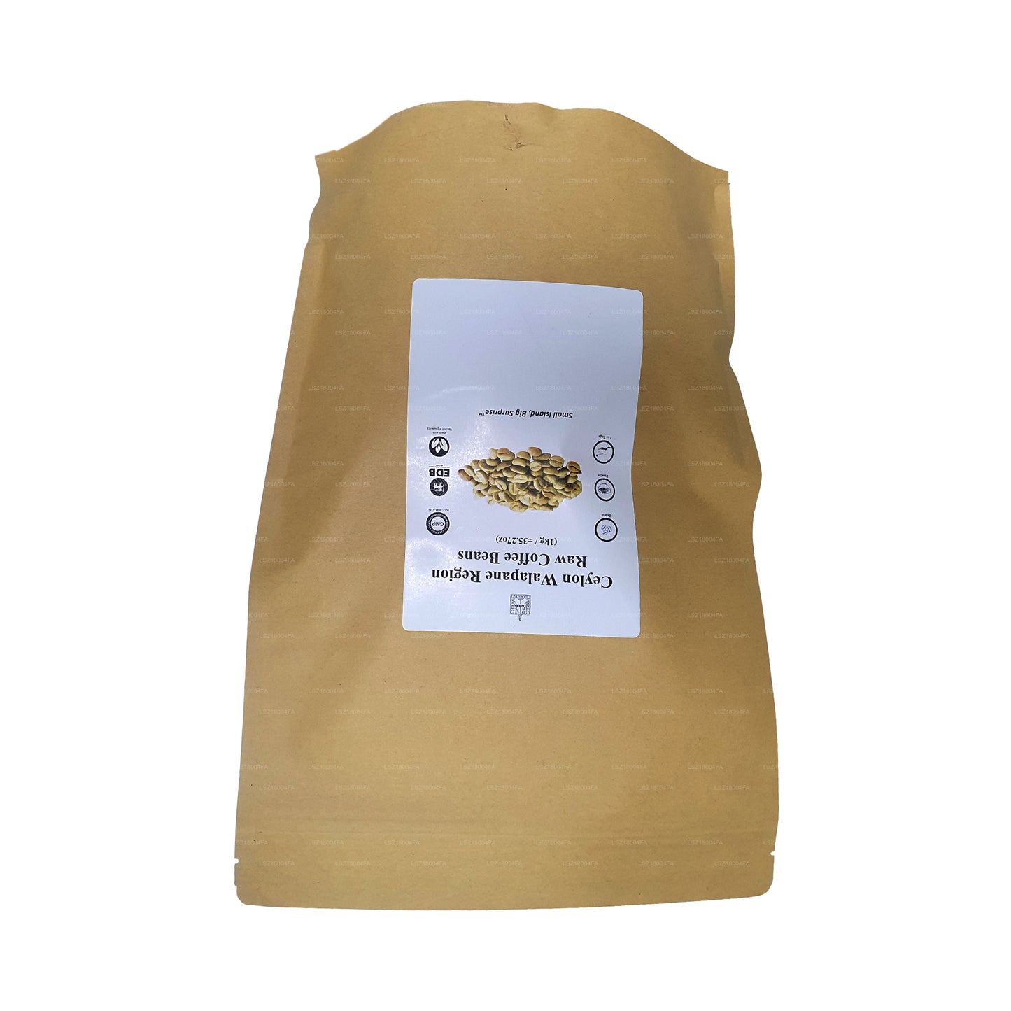 Surowe ziarna kawy z regionu Lakpura Ceylon Walapane