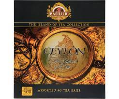 Basilur - The Island Of Tea - Box Board - Tea Bag - Foil Env - Ulbt - Assorted –  40e (10e X4) X 12 (Sp, Go, Hg, Gr) (200g)