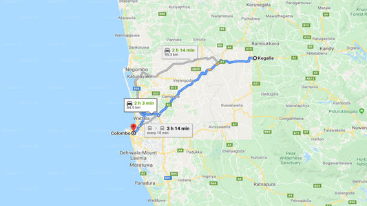 Kegalle City to Colombo City Private Transfer