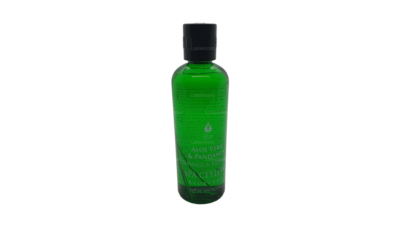 Spa Ceylon Aloe Vera, Pandanus Masaż i Olejek do Kąpieli (150ml)