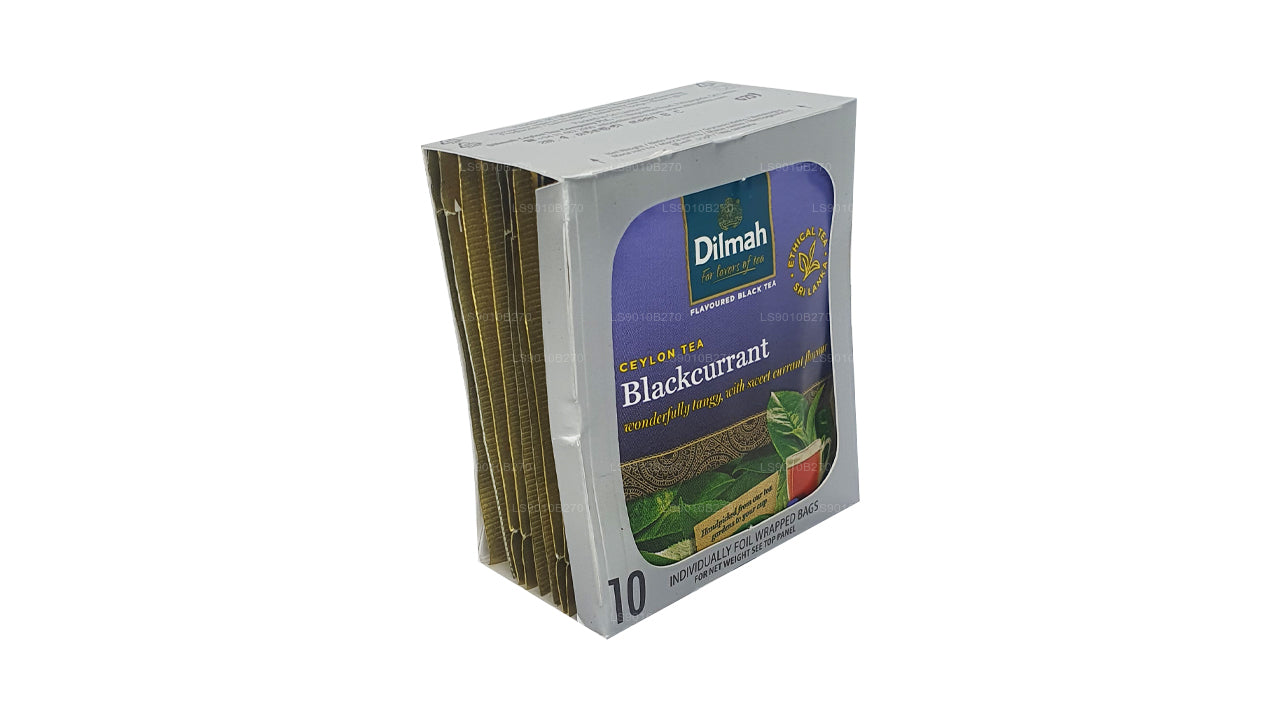 Herbata Dilmah Blackcurrent (20g) 10 indywidualnie pakowanych w folię torebek