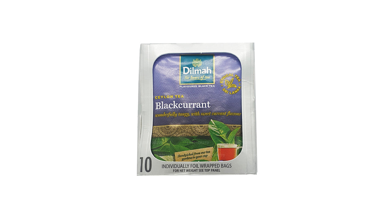 Herbata Dilmah Blackcurrent (20g) 10 indywidualnie pakowanych w folię torebek