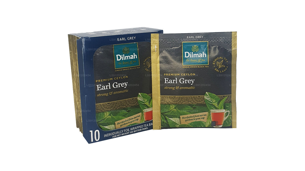 Dilmah Earl Grey Tea (20g) 10 pojedynczo opakowanych folią torebek herbaty