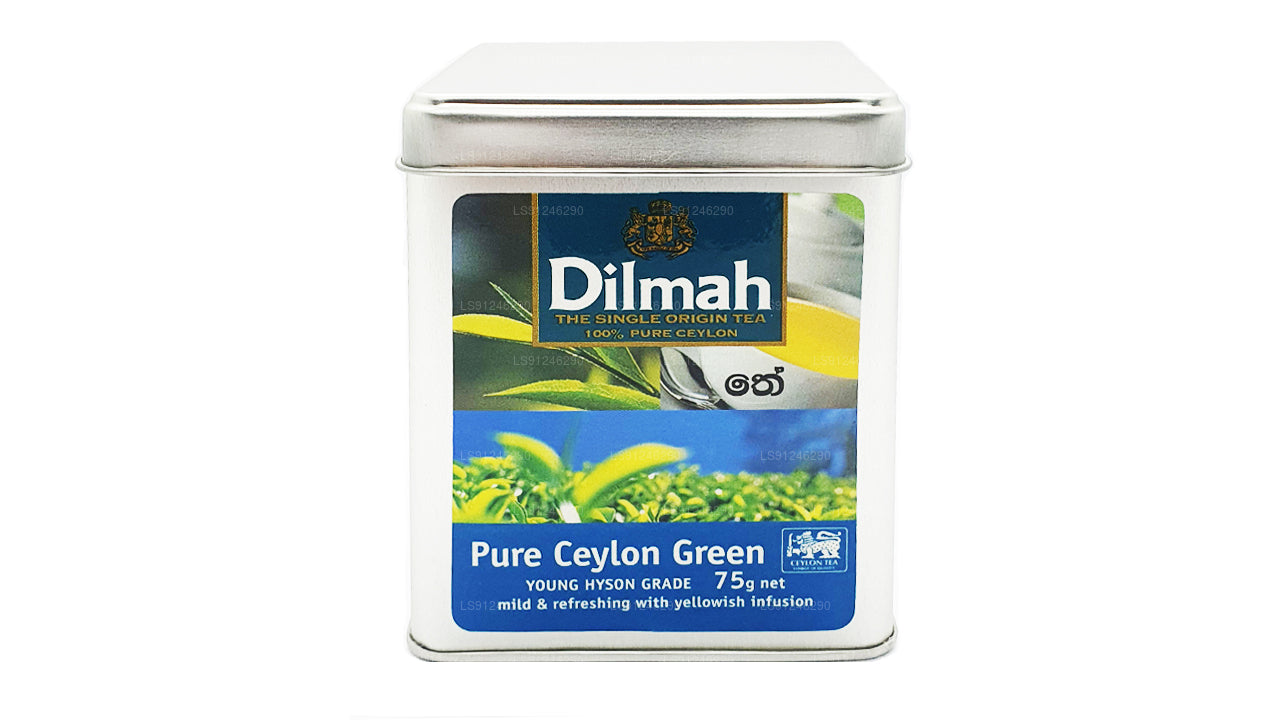 Dilmah Pure Ceylon Zielona Herbata (YOUNG HYSON GRADE) Luźna herbata liściasta (75g) Caddy