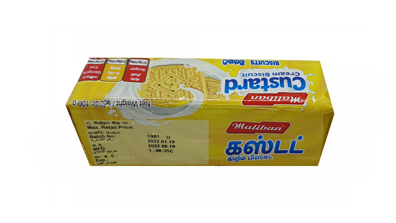 Maliban Custard Cream Sandwich Biszkopt (100g)